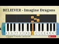 believer pianika - imagine dragons melodika