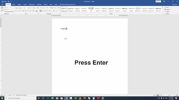 Generating Random Text In Ms Word #msword #tips