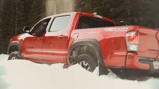 I was Shocked. Toyota Tacoma vs Jeep Eco Diesel Gladiator Snow Test.