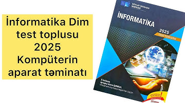 İnformatika Dim test toplusu 2025 | Kompüterin aparat təminatı