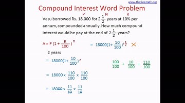 Compound Interest Word Problem 3