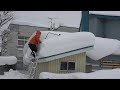 北海道の雪下ろし５ 物置🌈 ＃雪落とし #除雪