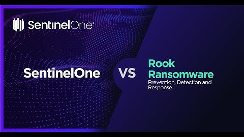 SentinelOne Vs. Rook Ransomware – Mitigation and Rollback