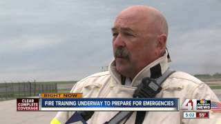 Fire training underway at KCI to prepare for emergencies