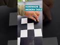 From Ordinary to Statement Piece | Modern Black &amp; White Side Table Makeover | DIY Modern Side Table