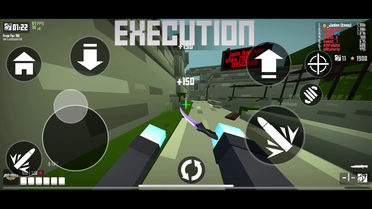 20 Kill Knife Gameplay! (Raw krunker.io mobile gameplay)