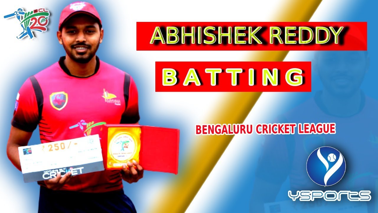 WATCH ABHISHEK REDDY CLASS INNINGS IN BCL-2021 - YouTube