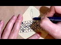 Tangling and shading Zentangle ゼンタングル