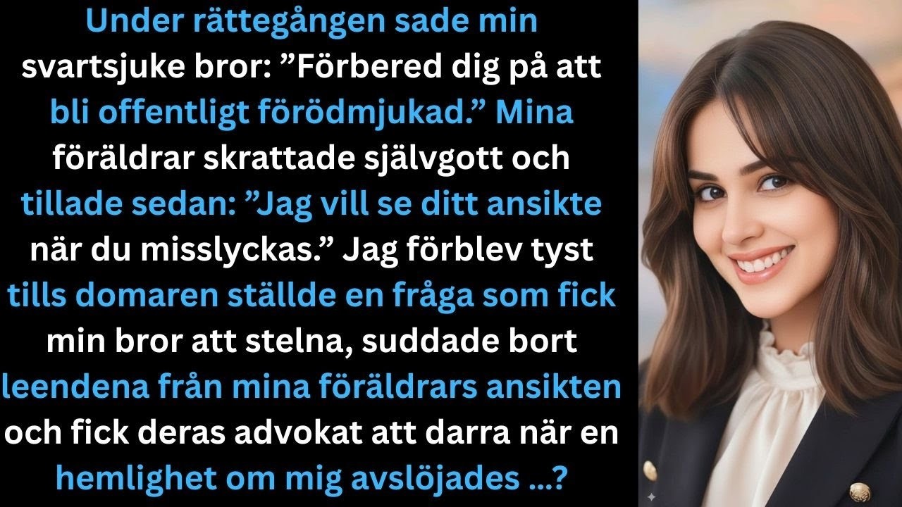 Min yngre bror tittade rakt på mig mitt i rättssalen och sa: ”Gör dig redo att bli förödmjukad inför alla.” Mina föräldrar log av ren tillfredsställelse och tillade: ”Vi vill se ditt...