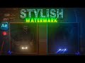 How to make Stylish Watermark | After effect Tutorial
