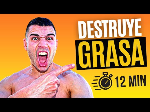 🔥 HIIT en CASA 12 MINUTOS para ADELGAZAR ► [MUY INTENSO] Rutina Cardio HIIT para BAJAR de PESO