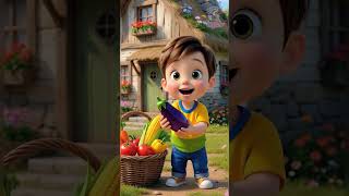 🥕 Learn Your Veggies! Fun Vegetable Names for Kids! 🥦 | Emymark Rhymes