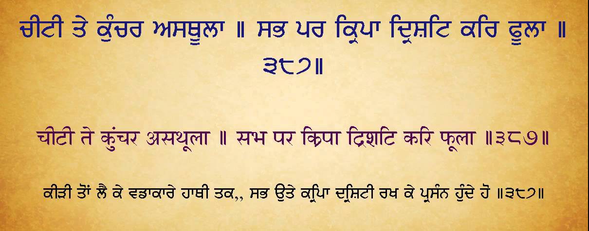 1085) Chopai Sahib (Hindi/ Punjab iCaptionns) With Meanings.