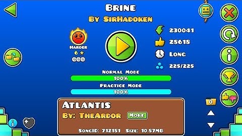 Geometry Dash: Brine by SirHadoken (EPIC harder)