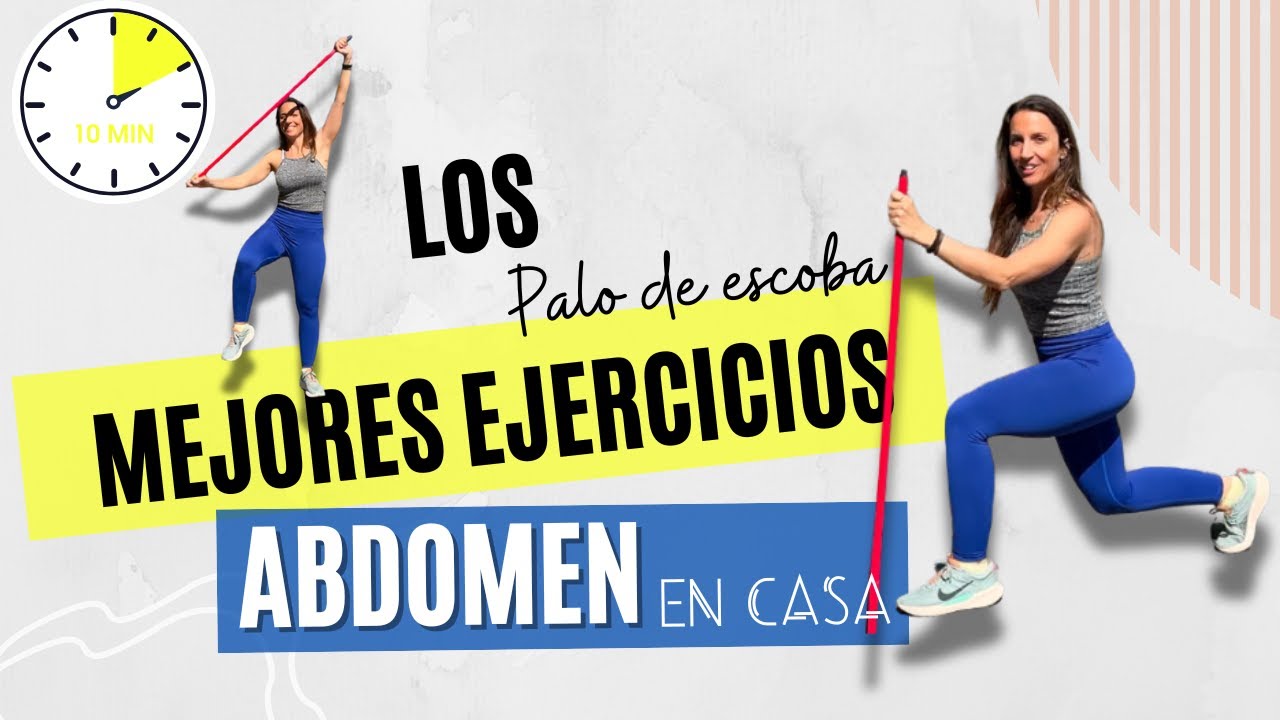 🔥 ABDOMEN bajo PLANO RÁPIDO con solo un PALO de ESCOBA