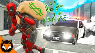 Robbing A Bank As DEADPOOL in VR - Bonelab Mods