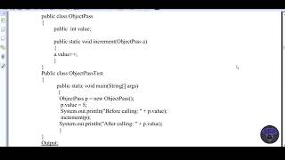 OOP in java | Pass and Return Object from a Function | 2.2