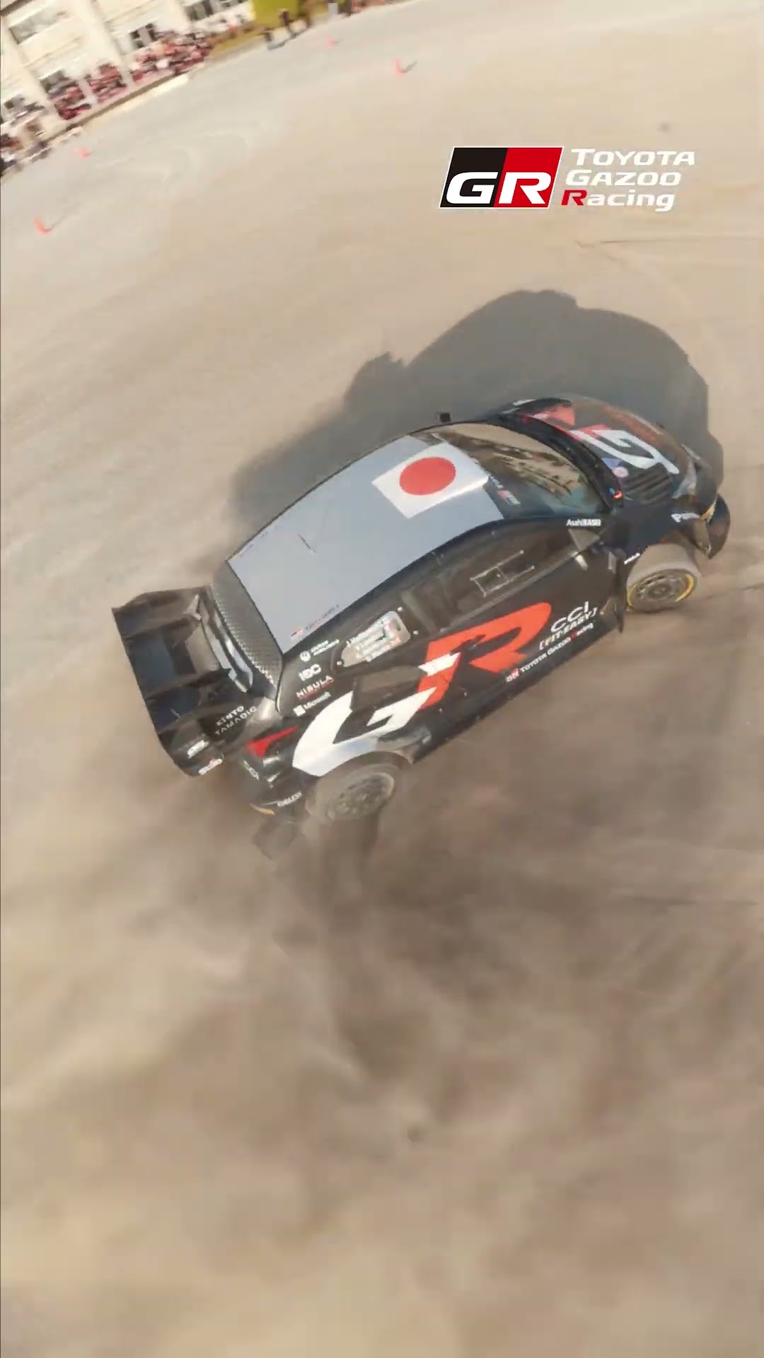 Takamoto Katsuta GR YARIS Rally1 | Demo run in Nagakute-minami junior high school
