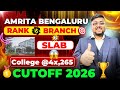 Amrita Rank vs Branch 🔥 | Amrita Bengalore Campus Cutoff | AEEE Rank vs Branch | AMRITA CSAP | AEEE