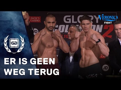 WEGING + STAREDOWN: Rico Verhoeven vs. Badr Hari