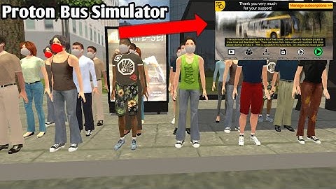 Proton Bus Simulator Update v264 - Ai wearing masks Cause Coronavirus| New UI Gameplay