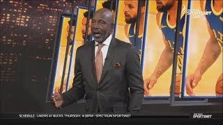 James Worthy believes LeBron & AD will dominate help Lakers defeat Curry & Warriors tonight