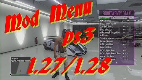 MOD MENU (app ii edit) GTA V PS3 1.27/1.28 DEX/CEX BLES/BLUS +DOWNLOAD