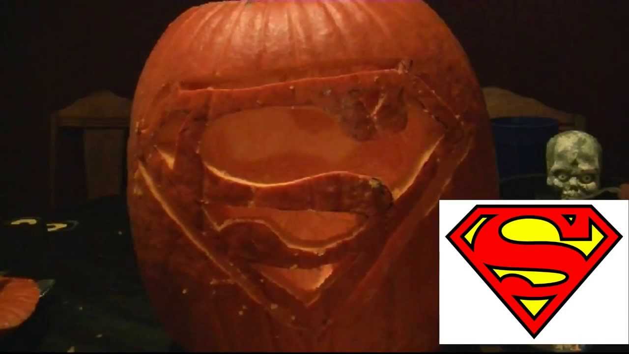 superman logo pumpkin stencil