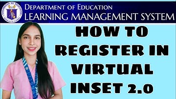 HOW TO REGISTER IN VIRTUAL INSET 2.0 Tagalog tutorial video