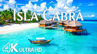 Isla Cabra 4K – Hidden Caribbean Paradise, Blue Waters & Tranquil Coastal Scenery | Relaxing Music