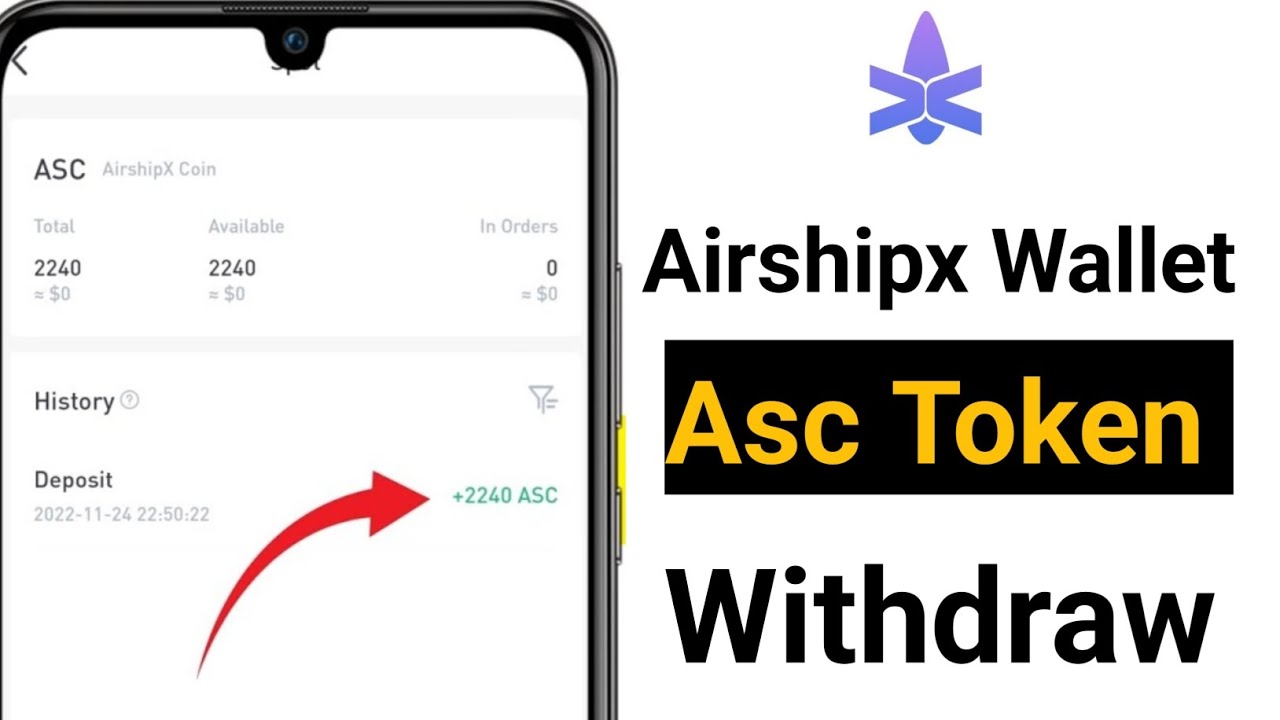 Airshipx Wallet  ASC TOKEN withdrawal Update || কিভাবে উইথড্র করবেন || 