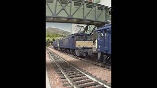 国鉄型電気機関車を愛でる 【16番ゲージ(HOゲージ)鉄道模型レイアウト】 #電気機関車 #EL #昭和レトロ  #鉄道模型 #レイアウト #ジオラマ #鉄道 #asmr
