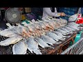 Mouth-watering! Amazing Grilled Fish &amp; Shrimps by a Master Chef - Thai Street Food