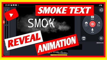 HOW TO MAKE SMOKE TEXT REVEAL ANIMATION | (STEP BY STEP)  | KINEMASTER TUTORIAL | Bel Cutamora