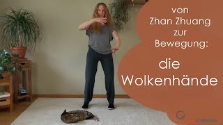 Die Wolkenhände Taiji-Bewegung als Qigong-Übung, aus dem Zhan Zhuang für tiefes Verständnis