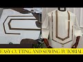 How To Create a Unique Front Design for a Senator/Kaftan Outfit | Step-by-Step Tutorial