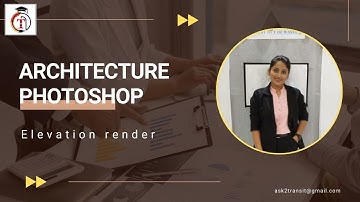 Architecture Photoshop Elevation tutorial | How to render Elevation in Photoshop