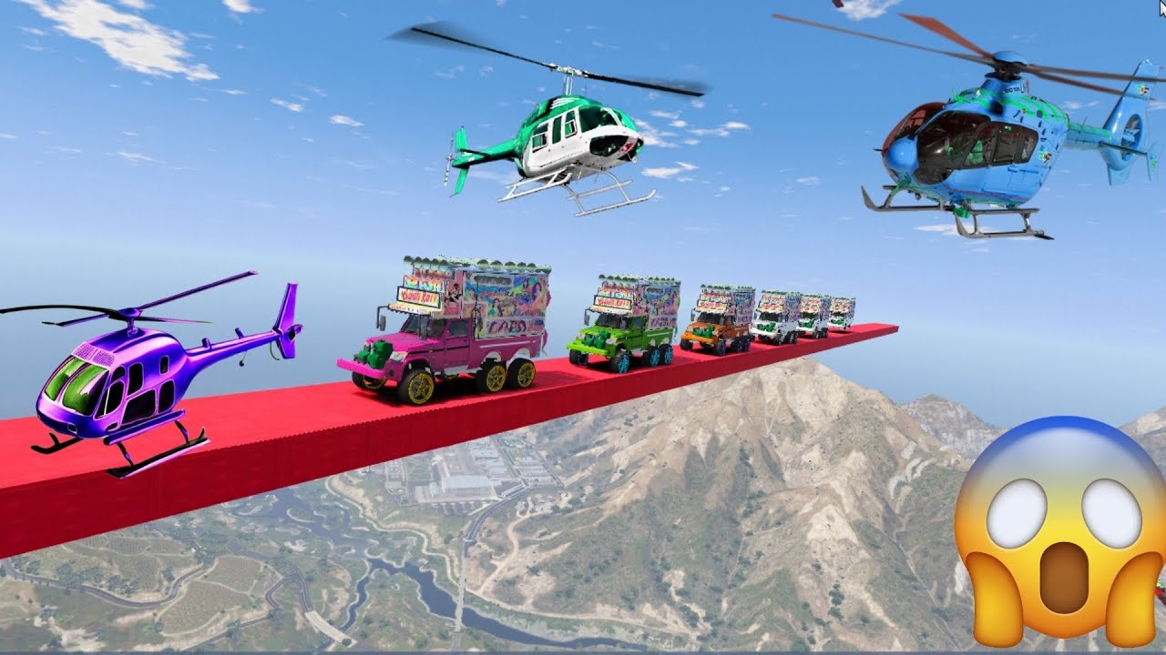 GTA 5 World's Highest😮 😱 दुनिया का सबसे ऊँचा !! IMPOSSIBLE SUPER MEGA RAMP 😱🤯 CHALLENGE !! INDIANDJ4