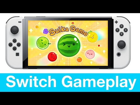 Suika Game Nintendo Switch Gameplay (Watermelon Game)