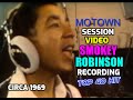 Smokey robinson in recording hit song in studio a at the motown hitsville studio circa 1969