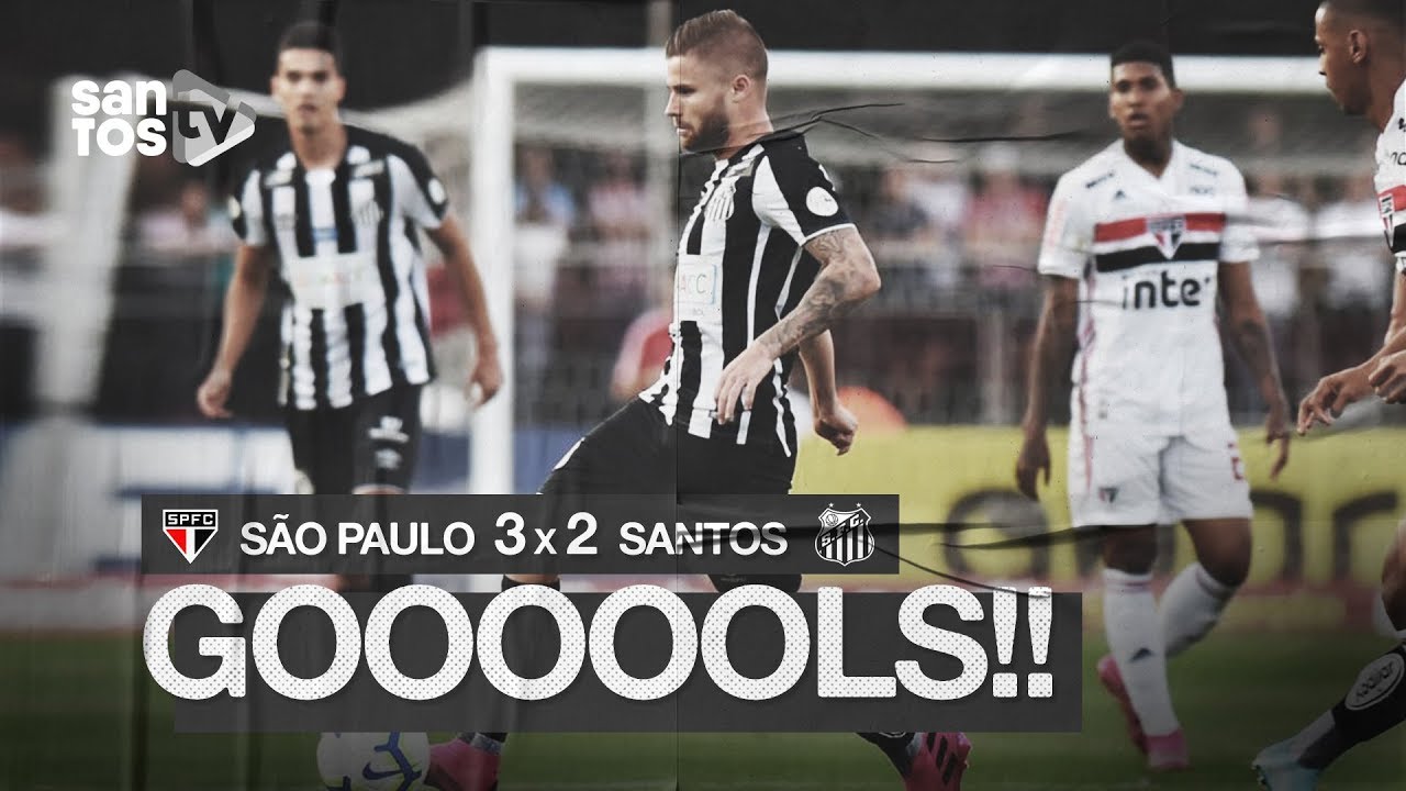 SÃO PAULO 3 X 2 SANTOS | GOLS | BRASILEIRÃO (10/08/19) santos futebol clube ultimas noticias