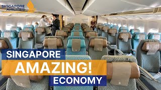 AMAZING Singapore Airlines 777-300ER Economy Class | Singapore to Frankfurt