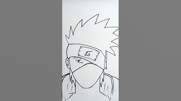 How to draw Kakashi hatake drawing # step by step #easy drawing ideas for kids beginners@vkartbox