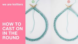 How to cast on stitches with a circular needle  WE ARE KNITTERS