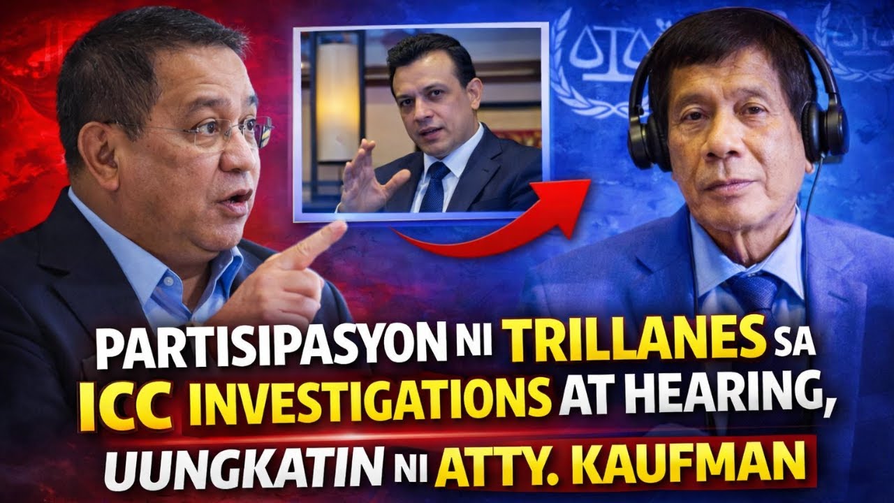 PARTISIPASYON NI TRILLANES SA ICC INVESTIGATIONS AT HEARING, UUNGKATIN NI ATTY. KAUFMAN
