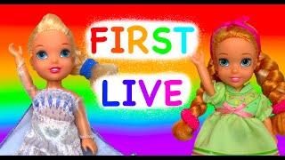 Elsa and Anna toddlers first live