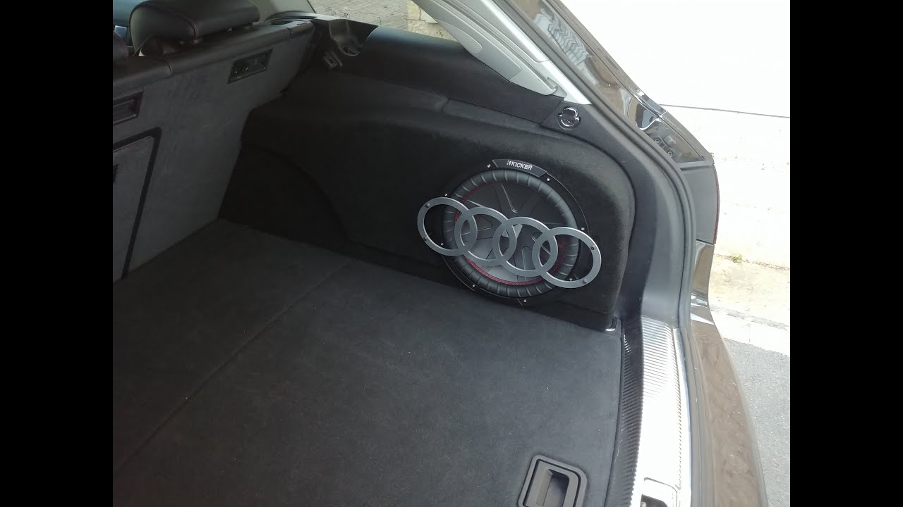 Audi S4 Custom Sub Enclosure - YouTube