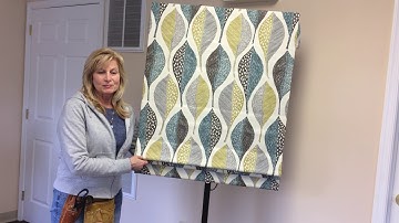 Flat Roman shade featuring the Rollease Easy Spring Plus lift system