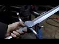 Forging a pattern welded two handed sword, part 4 , making the chape.