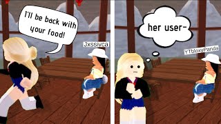 Confusing roblox waiters by switching places! [Ft. BloxyPanda]